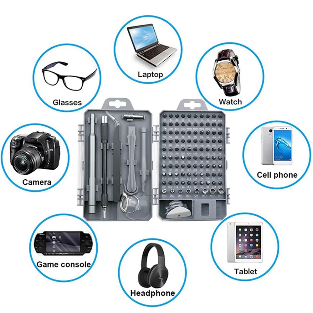 Picture of Refined 112pcs screwdriver tool set mobile phone flat panel home dismantling maintenance